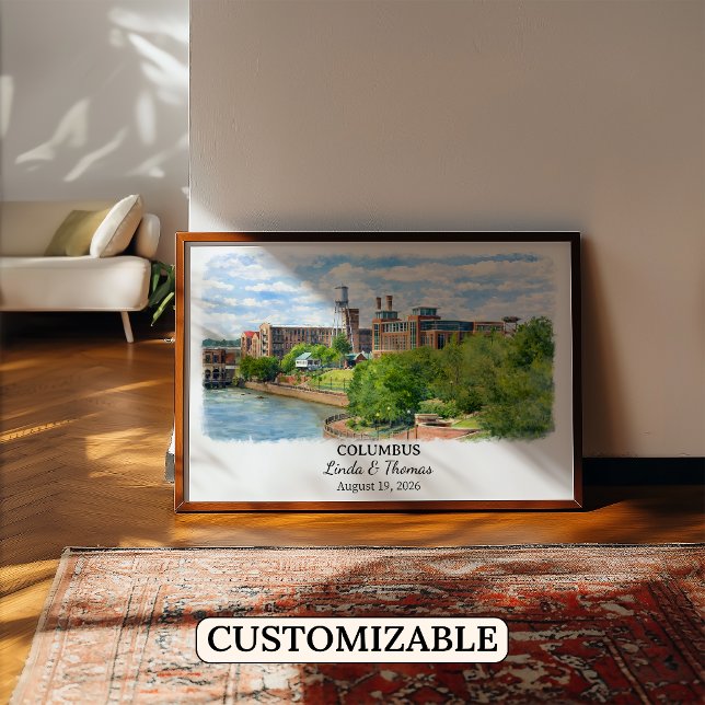Arte de pared personalizado de Columbus, cartel de (Subido por el creador)
