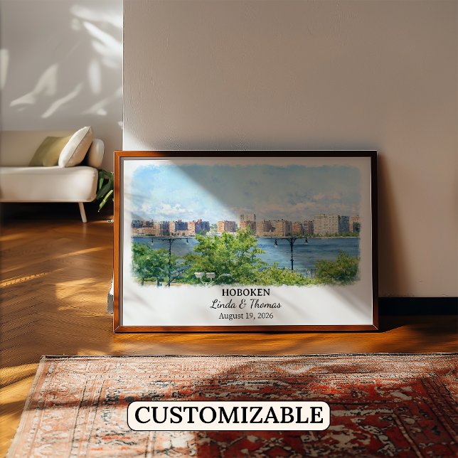 Arte de pared personalizado de Hoboken, cartel de  (Subido por el creador)