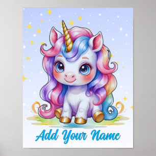 Arte de pared personalizado de Magia de Unicornio