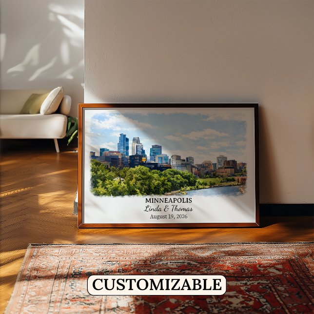 Arte de pared personalizado de Minneapolis, cartel (Subido por el creador)