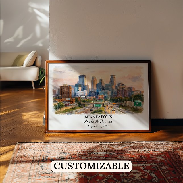 Arte de pared personalizado de Minneapolis, Póster (Subido por el creador)