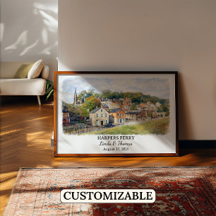 Arte de Pared Personalizado Harpers Ferry, Virgini