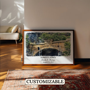 Arte de Pared Personalizado Harpers Ferry, Virgini