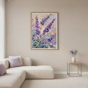 Arte de Pared Pintura al Óleo Abstracto de Flores