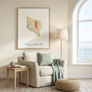 Arte de Pared Poster de Caracol de Costa Moderna