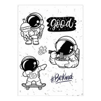 Arte de pared Póster de fideos ramen de astronauta