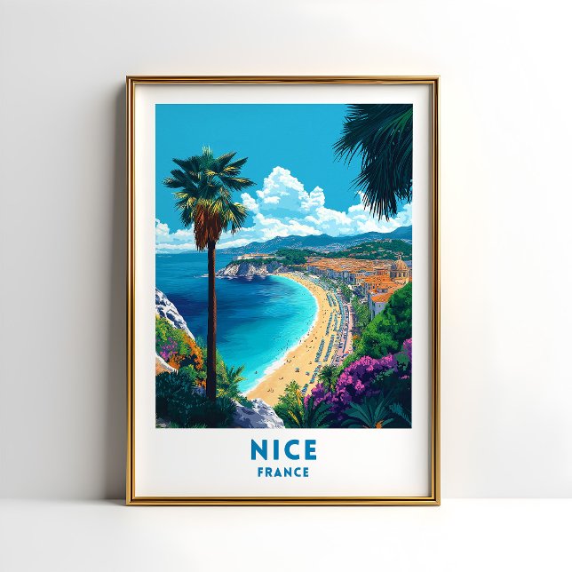 Arte de Pared Poster de Viaje a Niza Francia (Subido por el creador)