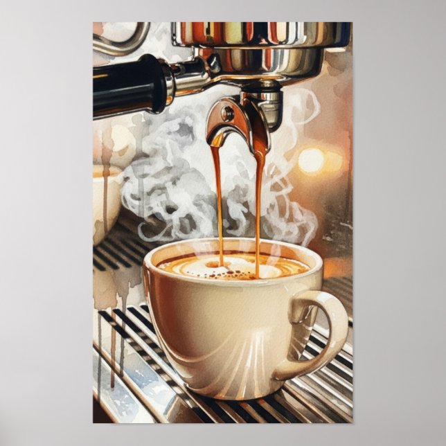 Arte de pared. Refresco de café. (Frente)