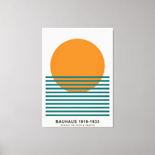 Arte de Pared Retro Póster de Bauhaus Atardecer Ra