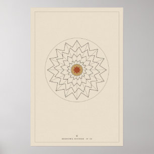 Arte de pared sagrado geométrico Roseta, Poster Is