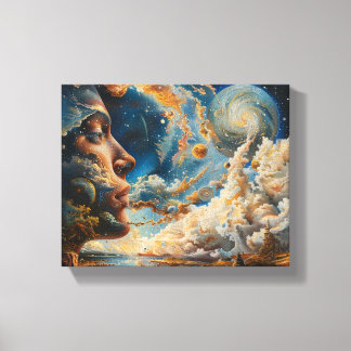 Arte de pared surrealista de ensueño cosmético