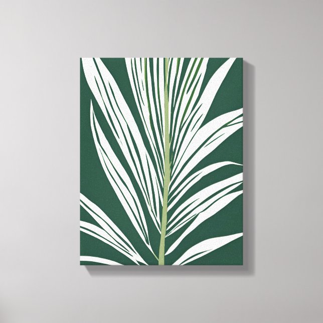 Arte de pared tropical - hoja tropical (Anverso)