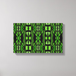 Arte de pared verde y negro