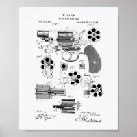 Arte de patentes de 1881 Revolador del brazo de fu