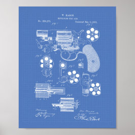 Arte de Patentes de 1881 Revolve Fire Arm - Bluepr