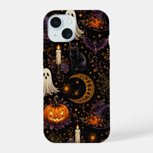 Arte de patrón de calabaza y fantasma de noche de 