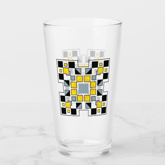 Arte de patrón de colcha geométrica moderna (Anverso)