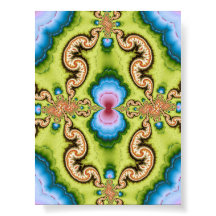 Arte de patrón de dragón fractal psicodélico