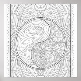 Arte de patrón meditativo: Geometría Sagrada Yin Y