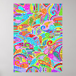 Arte de patrón pintado a mano y digitalmente 7