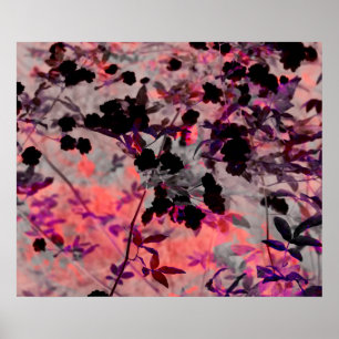 Arte de patrones de flores de estilo asiático romá