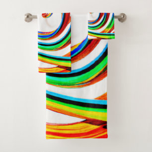 Arte de patrones espirales coloridos