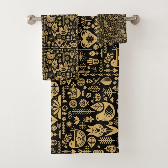 Arte de patrones folclóricos nórdicos escandinavos (In situ)