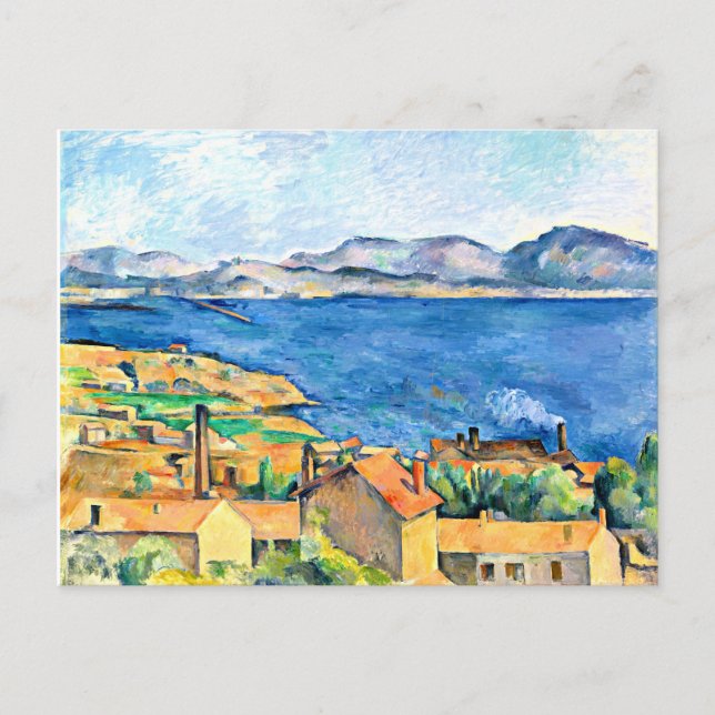 Arte de Paul Cezanne, La postal de la bahía de Mar (Anverso)