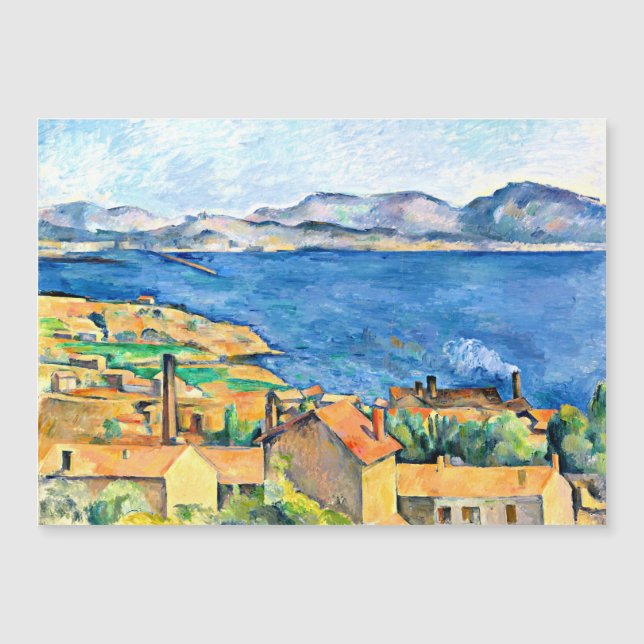 Arte de Paul Cezanne, The Bay of Marseilles, (Anverso)