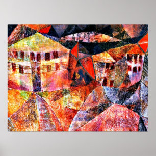 Arte de Paul Klee: El hotel, pintura famosa,