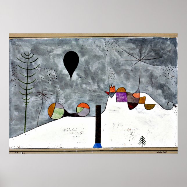 Arte de Paul Klee: Pintura de invierno (Frente)