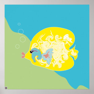 Arte de peces tropicales caprichosos del océano
