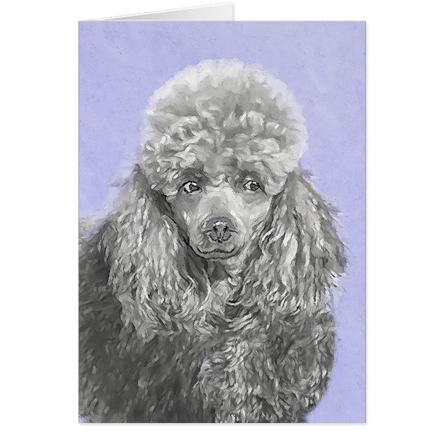 Arte de perro azul grisáceo de juguete en miniatur (Frente)