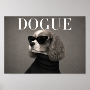 Arte de perro de moda chic del Cavalier King Charl