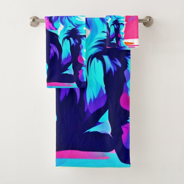 Arte de perros con abrazo de arcoiris (In situ)