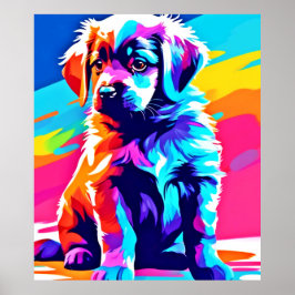 Arte de perros con abrazo de arcoiris