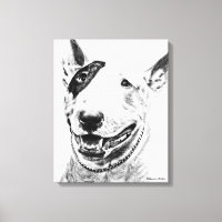 Arte de perros Cute Bull Terrier