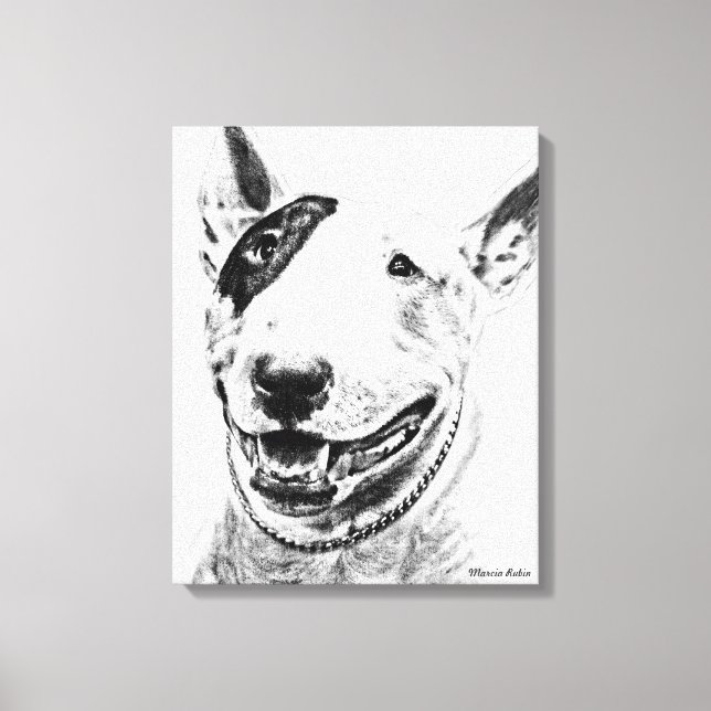 Arte de perros Cute Bull Terrier (Anverso)