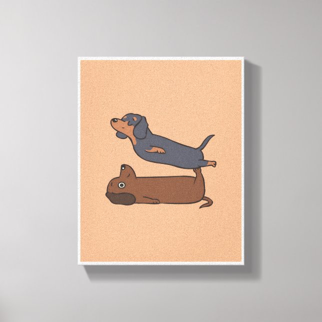 Arte de perros Dachshund | Perro Cute (Anverso)