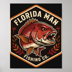 Arte de Pesca de Florida Man Mangrove Snapper Badg