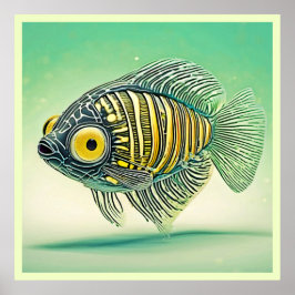 Arte De Pescado Estilizado