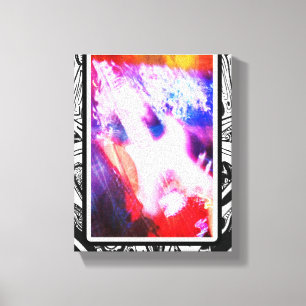 Arte de Phrame rosa blanco en Música en Movimiento
