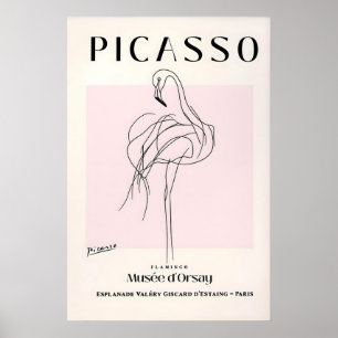 Arte de Picasso Flamingo Impresión Arte Moderno de