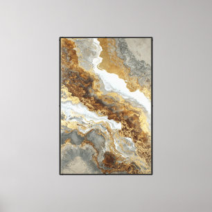 Arte de piedra dorada y beige con textura y remoli