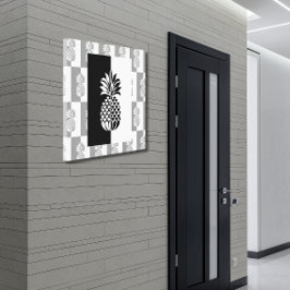 Arte de Piña | Moderno en Blanco y Negro