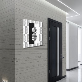 Arte de piña | Negro y blanco moderno