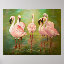 Arte de pintar flamencos más pequeño