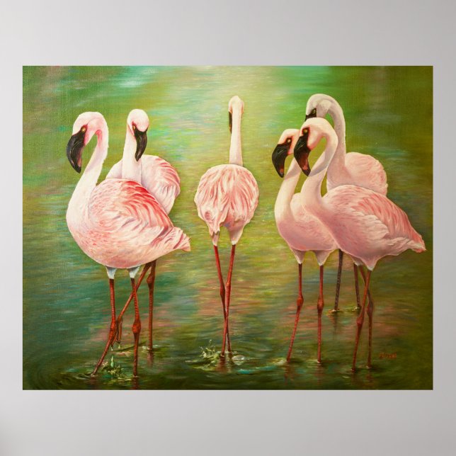 Arte de pintar flamencos más pequeño (Frente)