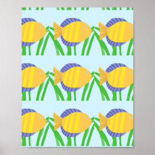 arte de pintar peces hermosos