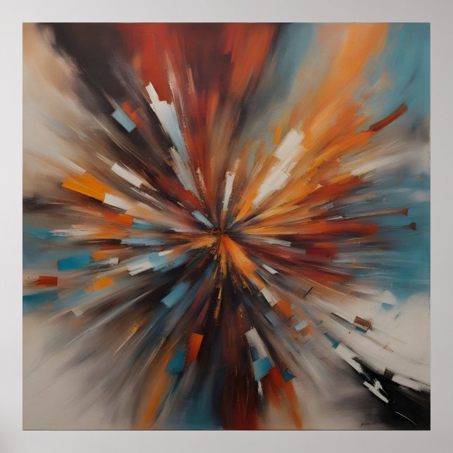 Arte de pintura abstracta (Frente)